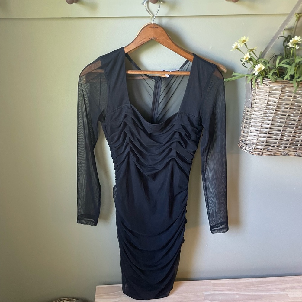 Princess Polly~ Black Sheer mini dress. Perfect Condition!